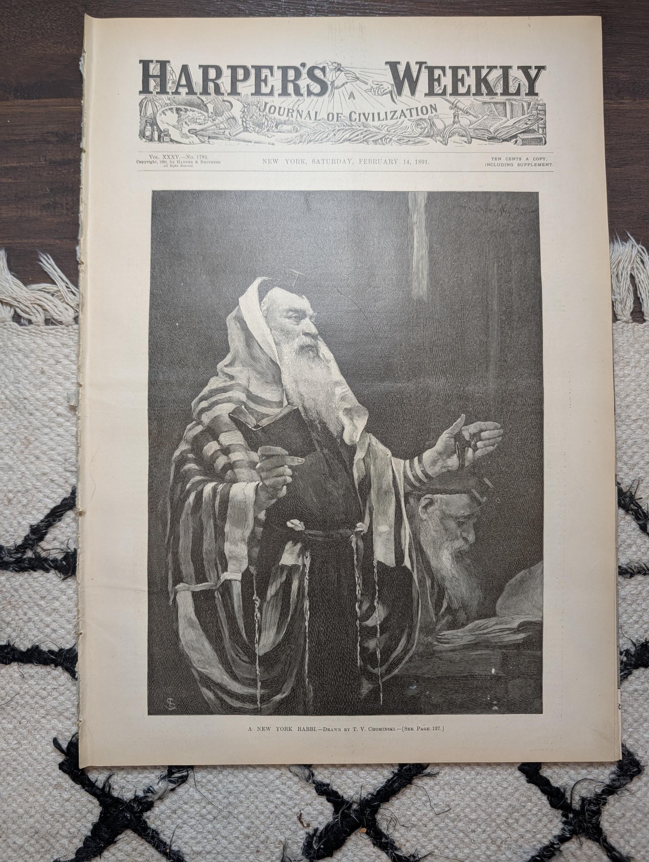 1891 Tournament of Roses Pasadena, NY Rabbi Front Page, Last Sioux War — Feb 14