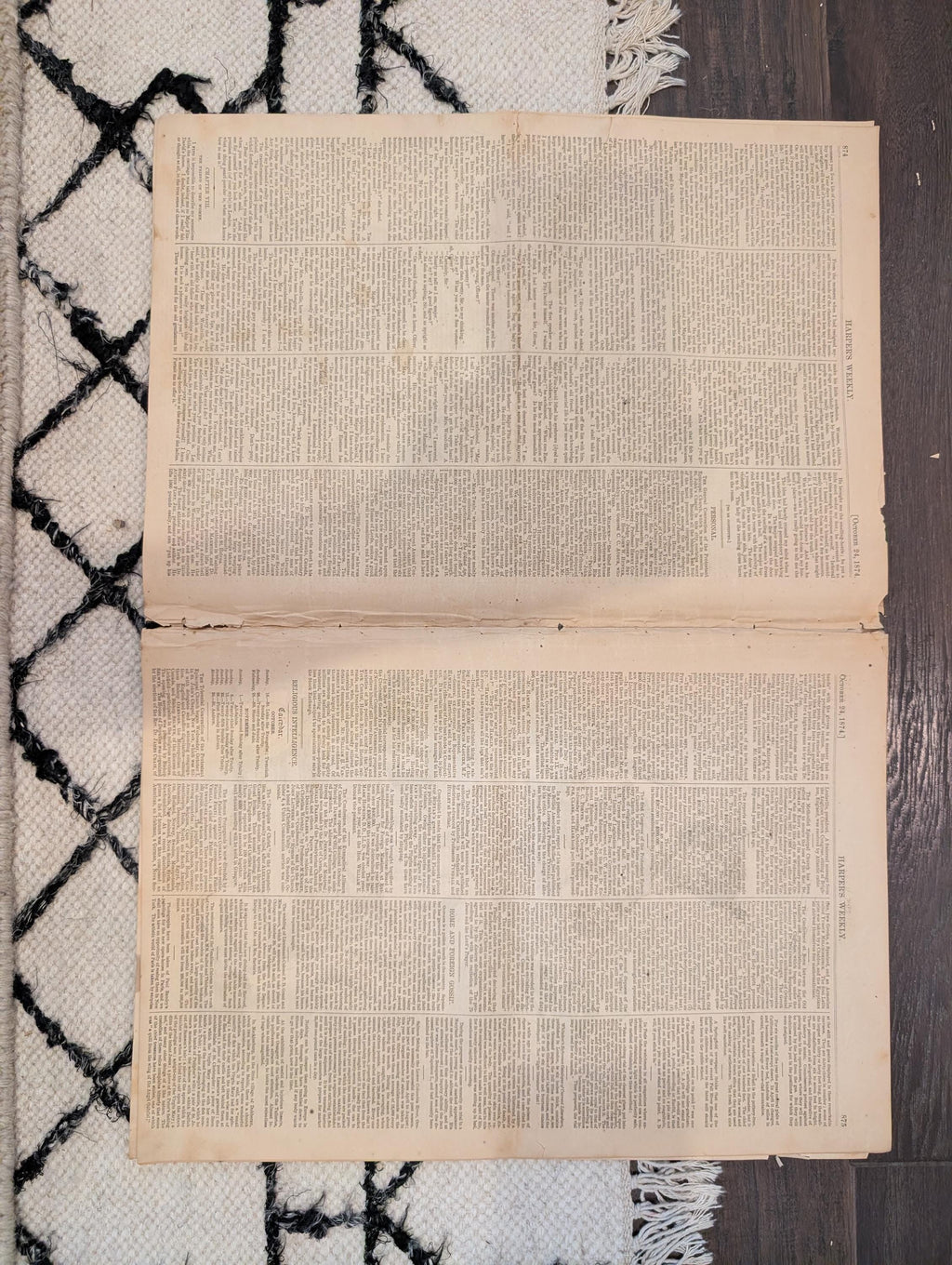 1874 Nast KKK "Worse Than Slavery," Grant Cartoon, Egypt Pyramids — Oct 24