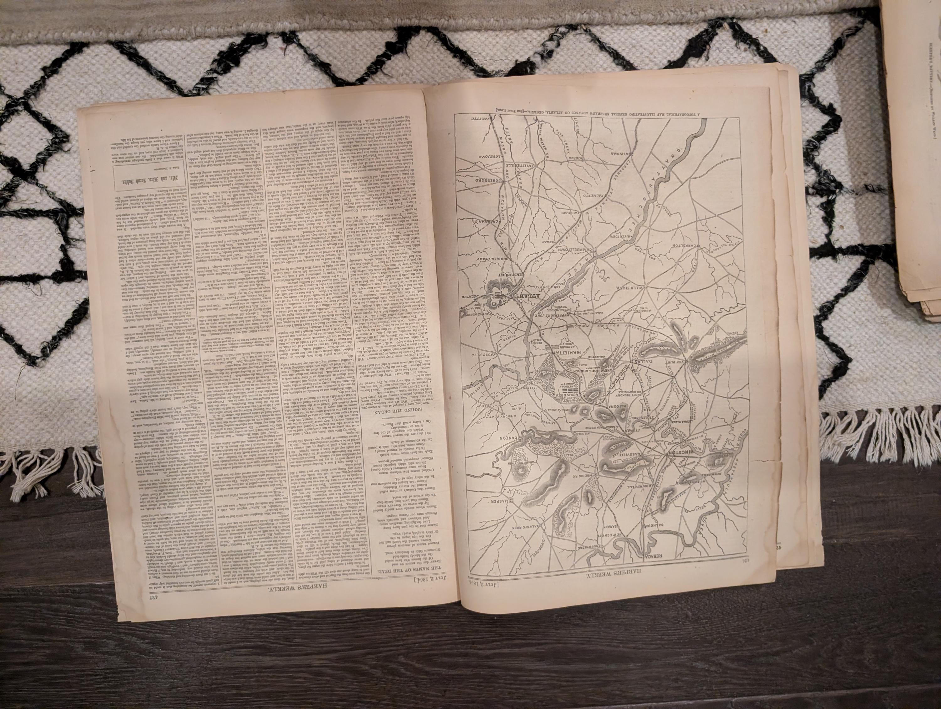 1864 Robert E. Lee Portrait Harper's Weekly July 02 Escaped Slave