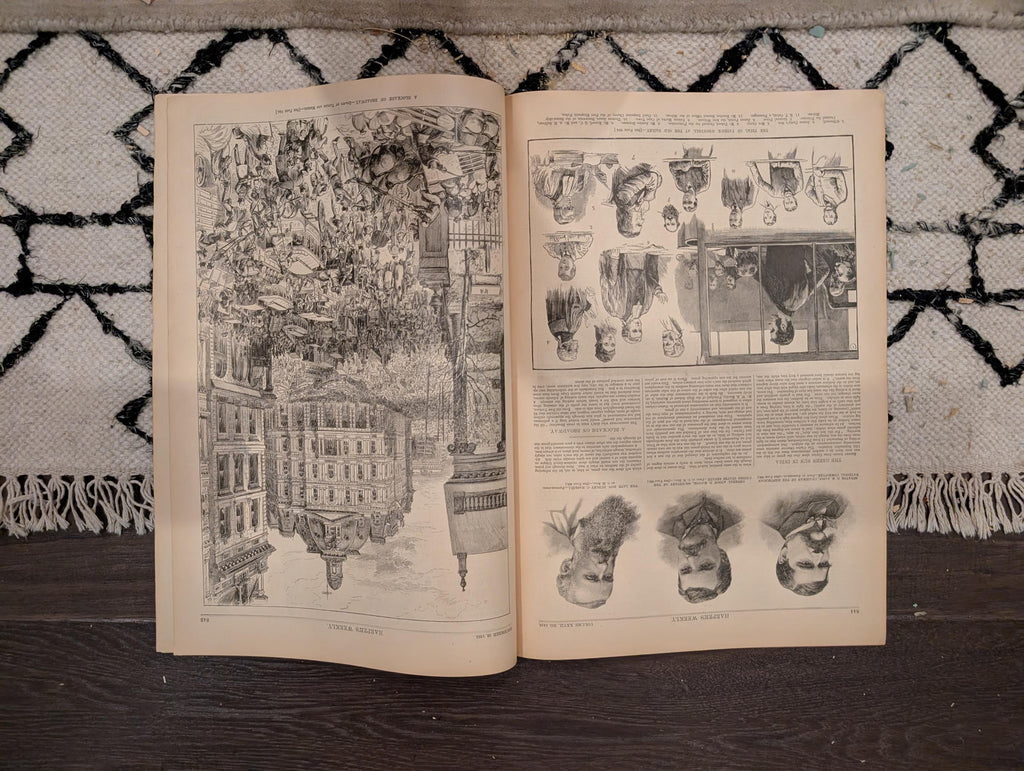 Harper's Weekly 1883 Christmas Morning Dec 29 Soudan War Broadway Blockade