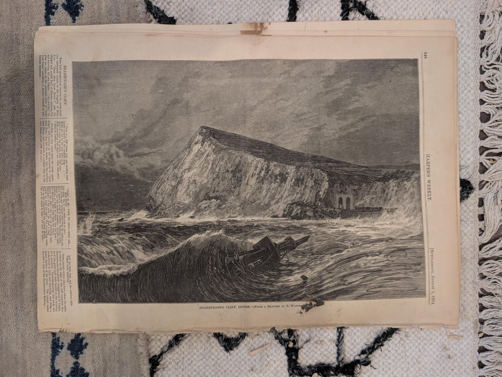 1874 Chicago Burnt District Panorama, College Regatta, Nast — Aug 1