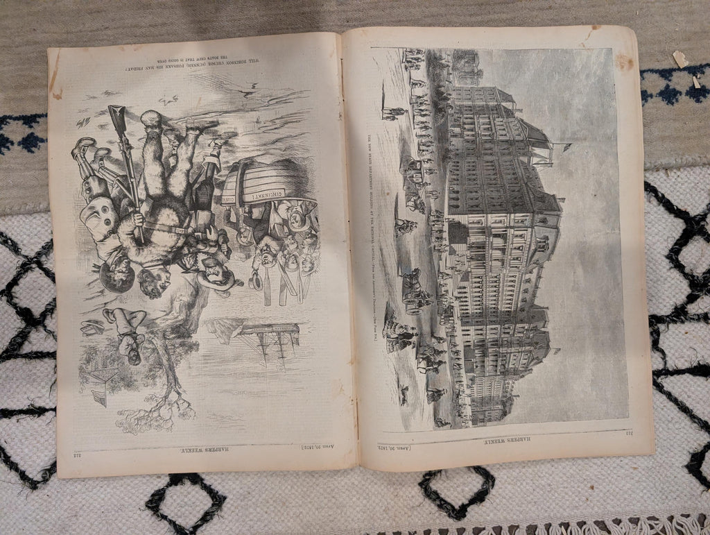 1872 Samuel Morse Harper's Weekly April 20 North Carolina Sketches State Dept
