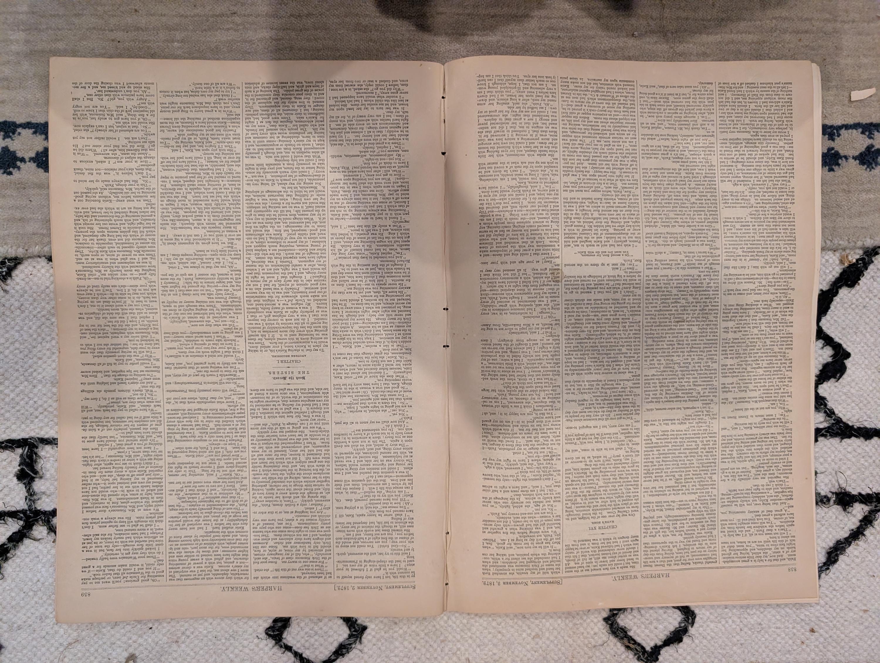 1872 Boss Tweed Horace Greeley Harper's Weekly Nov 02 Nast Election
