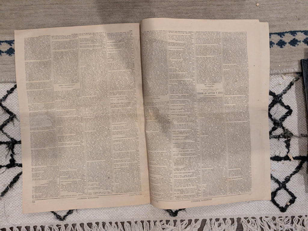 1865 Capture of Booth Harper's Weekly May 13 Lincoln Funeral Procession