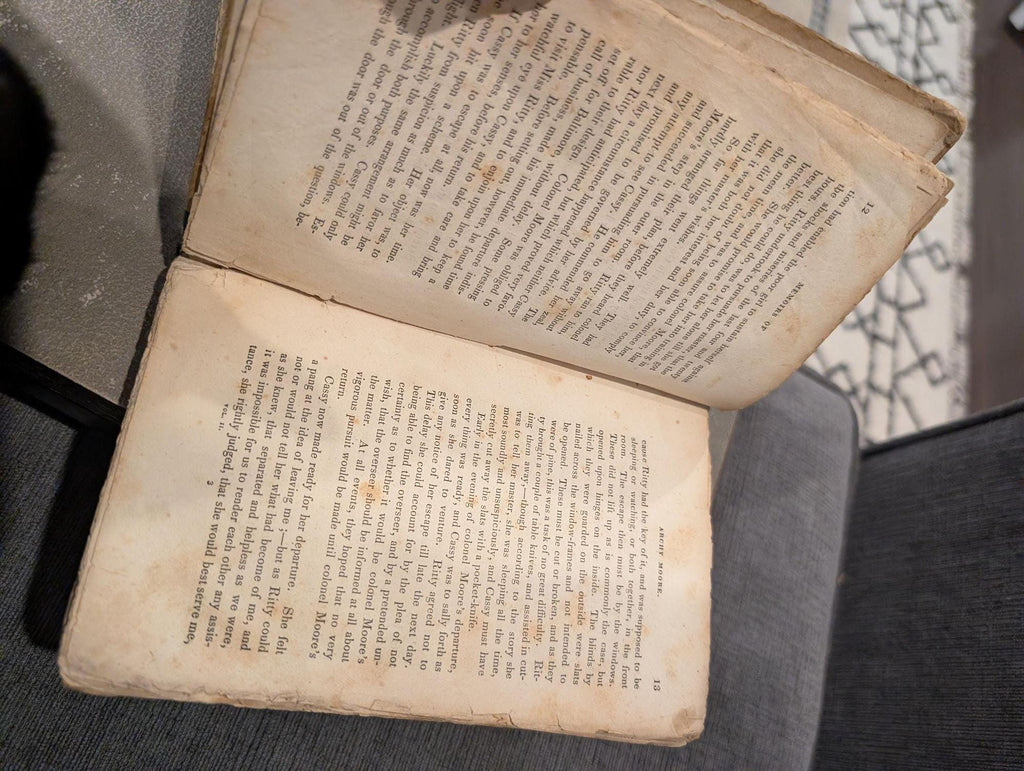 The Slave; or, Memoirs of Archy Moore (1836)  Extremely Rare First Edition in Original Boards  2 Vols.