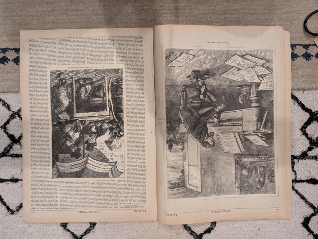 1872 Republican Convention Philadelphia Harper's Weekly June 15 Broad St Nast