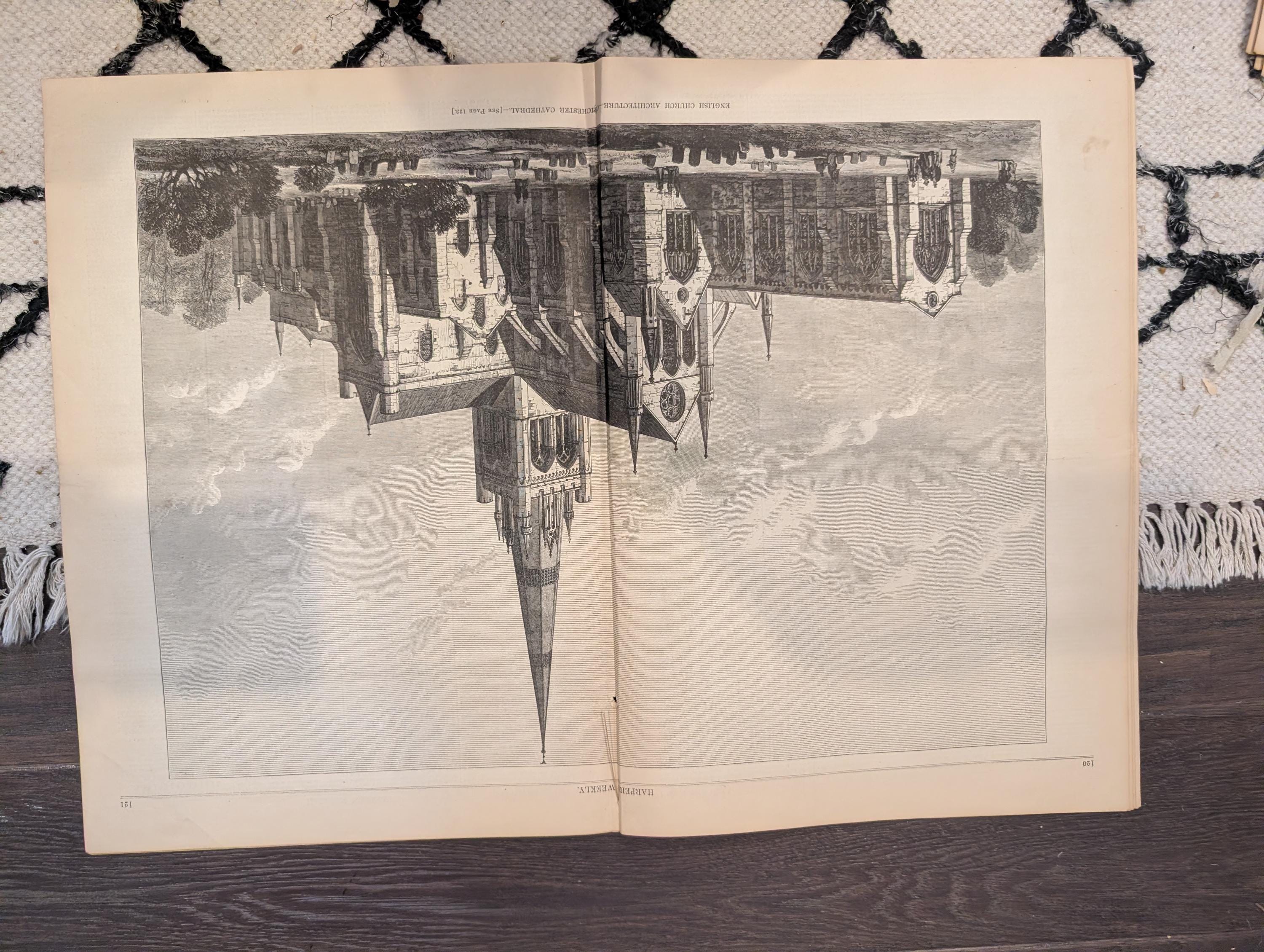 1881 Ice Yachting Hudson River, Chichester Cathedral, Stranded Steamship, Lima Peru — Feb 19