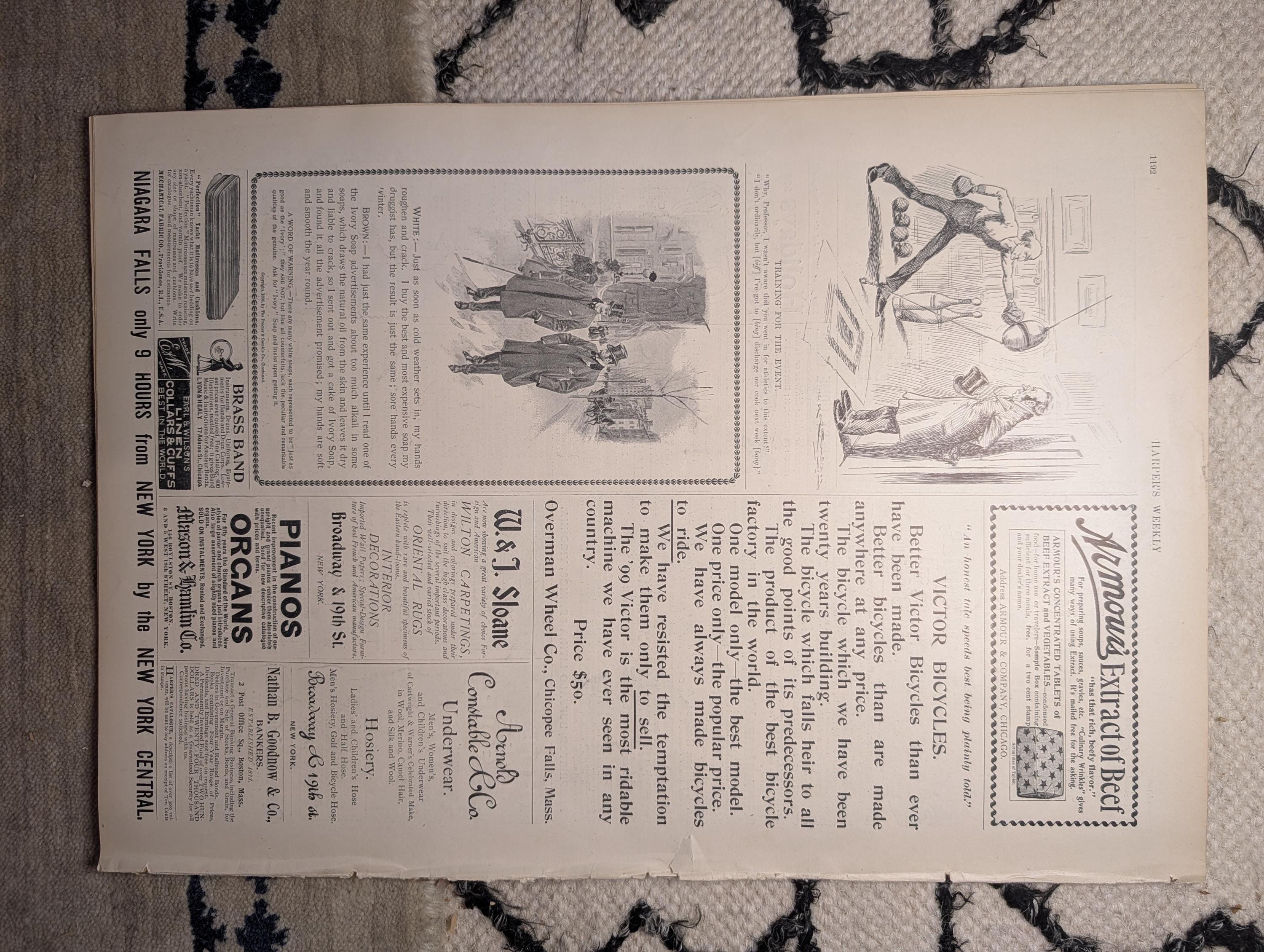 1898 Art Treasures of New York Centerfold, Jamaica, Ponce Puerto Rico — Dec 3