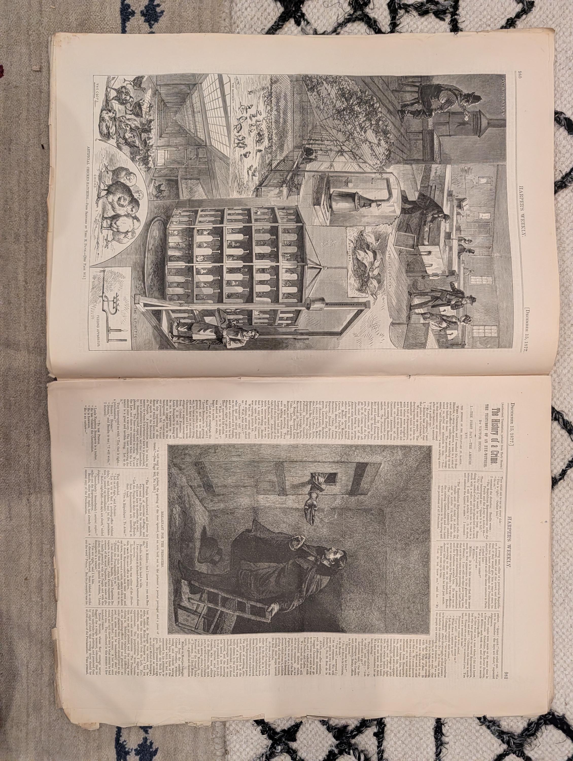 1877 USS Huron Shipwreck Kitty Hawk, Artificial Chicken Hatching, Nast — Dec 15