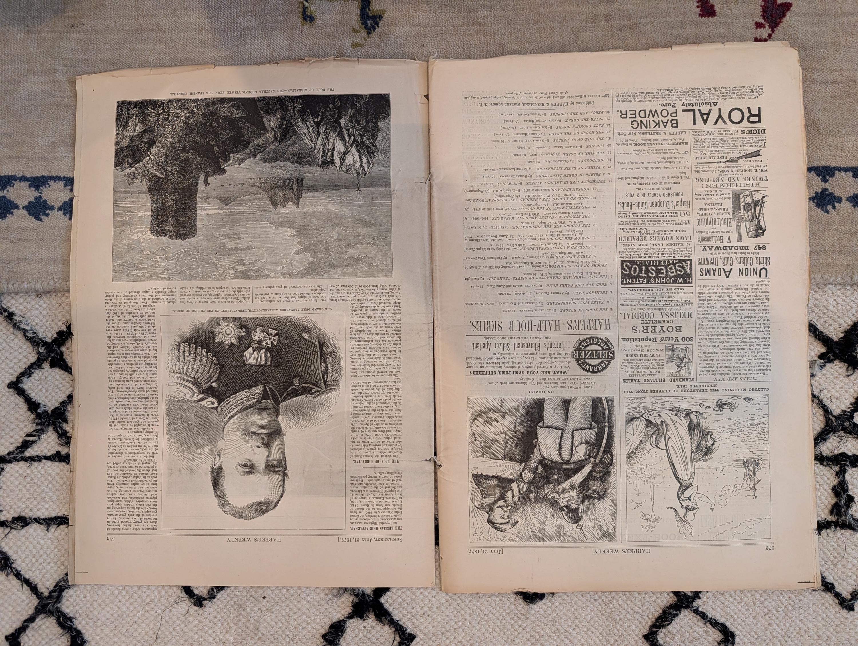 1877 Grant in London, Caxton First Printer, Russian Torpedo Boats — Jul 21