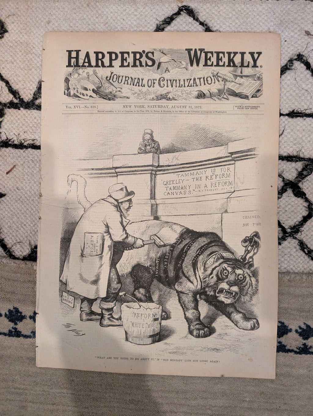 1872 Stanley Livingstone Harper's Weekly August 31 Nast