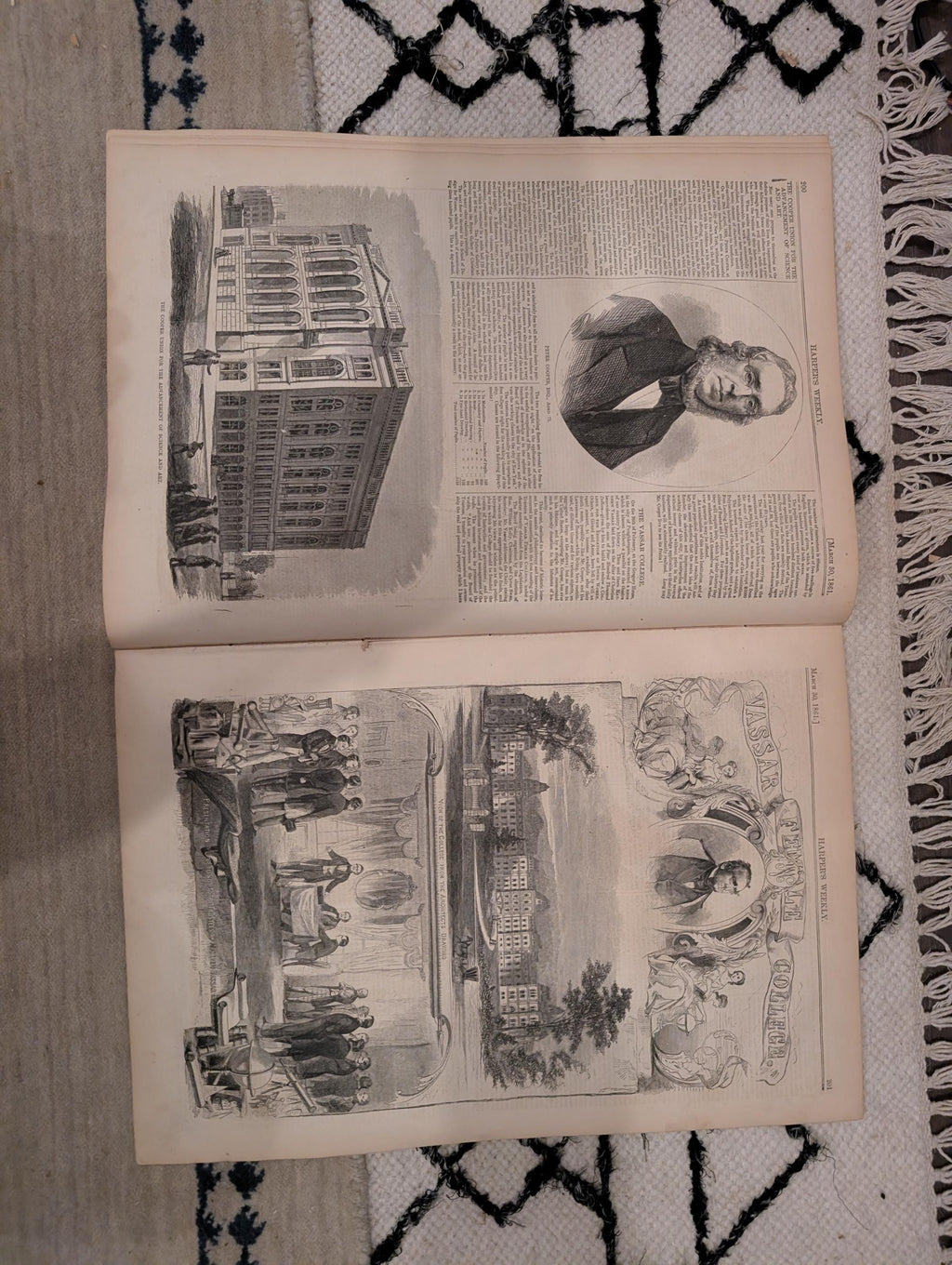 1861 Vassar College Sam Houston Harper's Weekly March 30 New Orleans