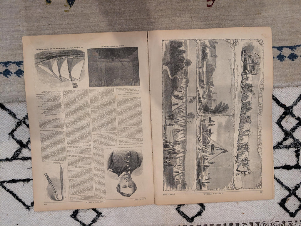 1861 Winslow Homer Havelocks Harper's Weekly June 29 Big Bethel Zouaves