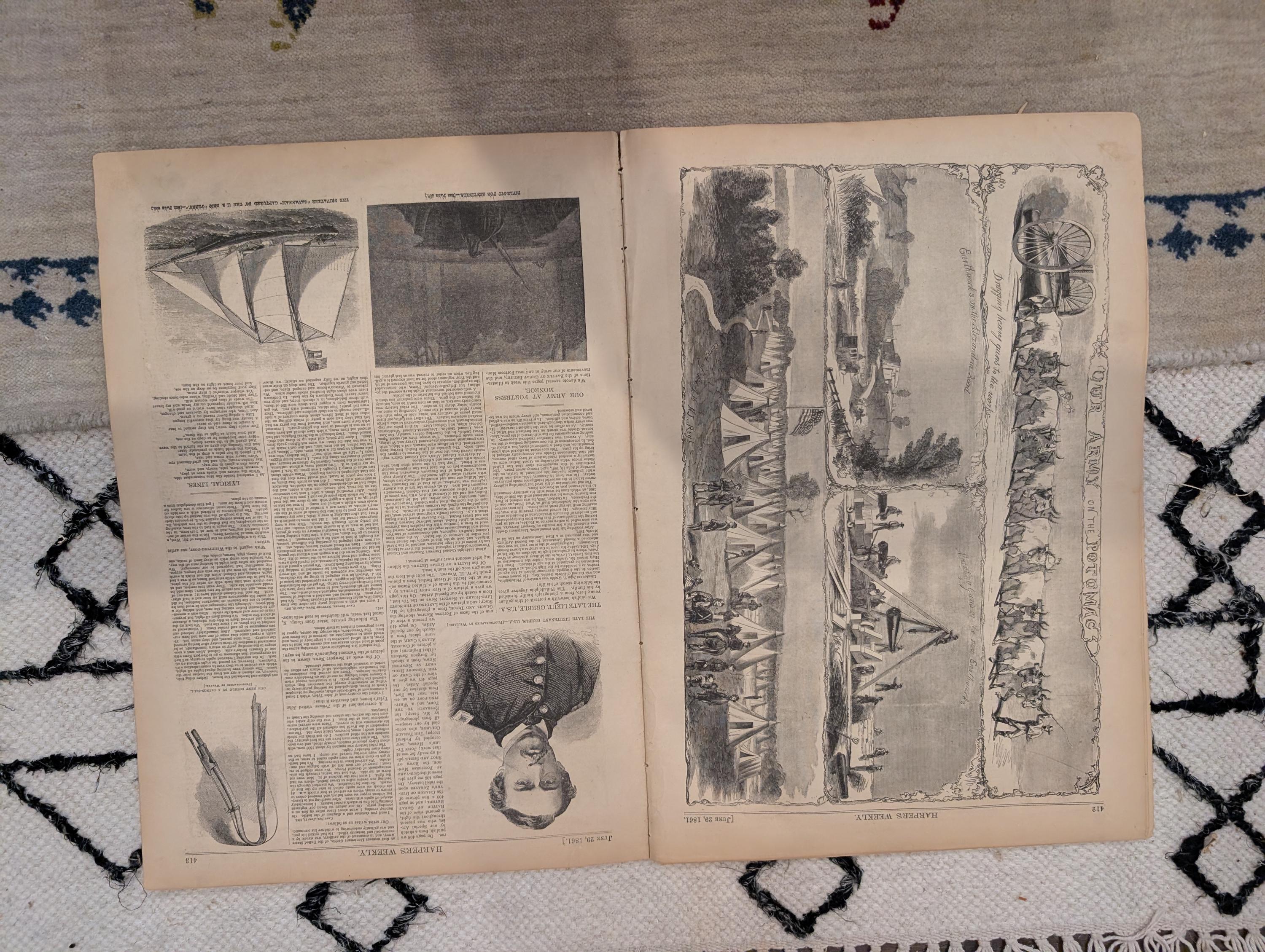 1861 Winslow Homer Havelocks Harper's Weekly June 29 Big Bethel Zouaves