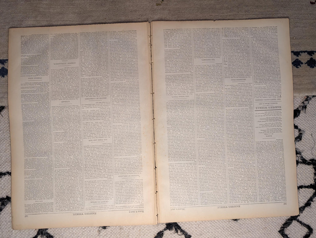 1867 New Orleans "Crescent City" Seven-Scene Double-Page Centerfold — Mar 9