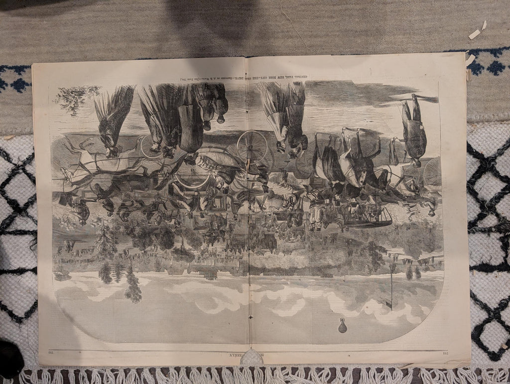 1865 Harper's Weekly — Central Park Grand Drive, Brownsville Texas, Dec 16