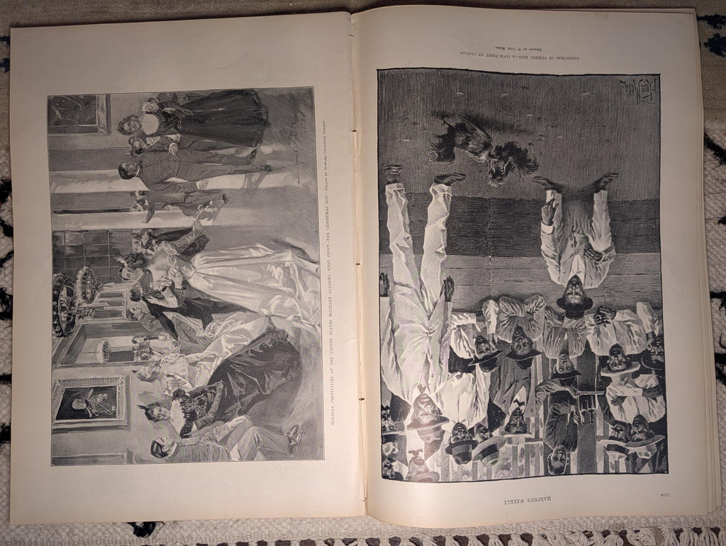 1898 Remington Bronze Statuettes, Christmas Klondike & West Point, Puerto Rico Cockfight — Dec 17