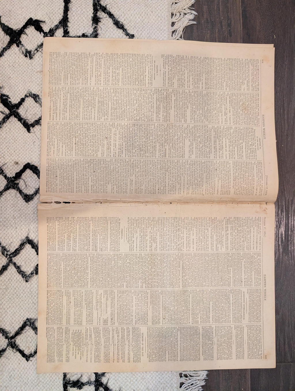 1874 Nast Colorado Murder, Liberty Centerfold, Ireland-America — Oct 17