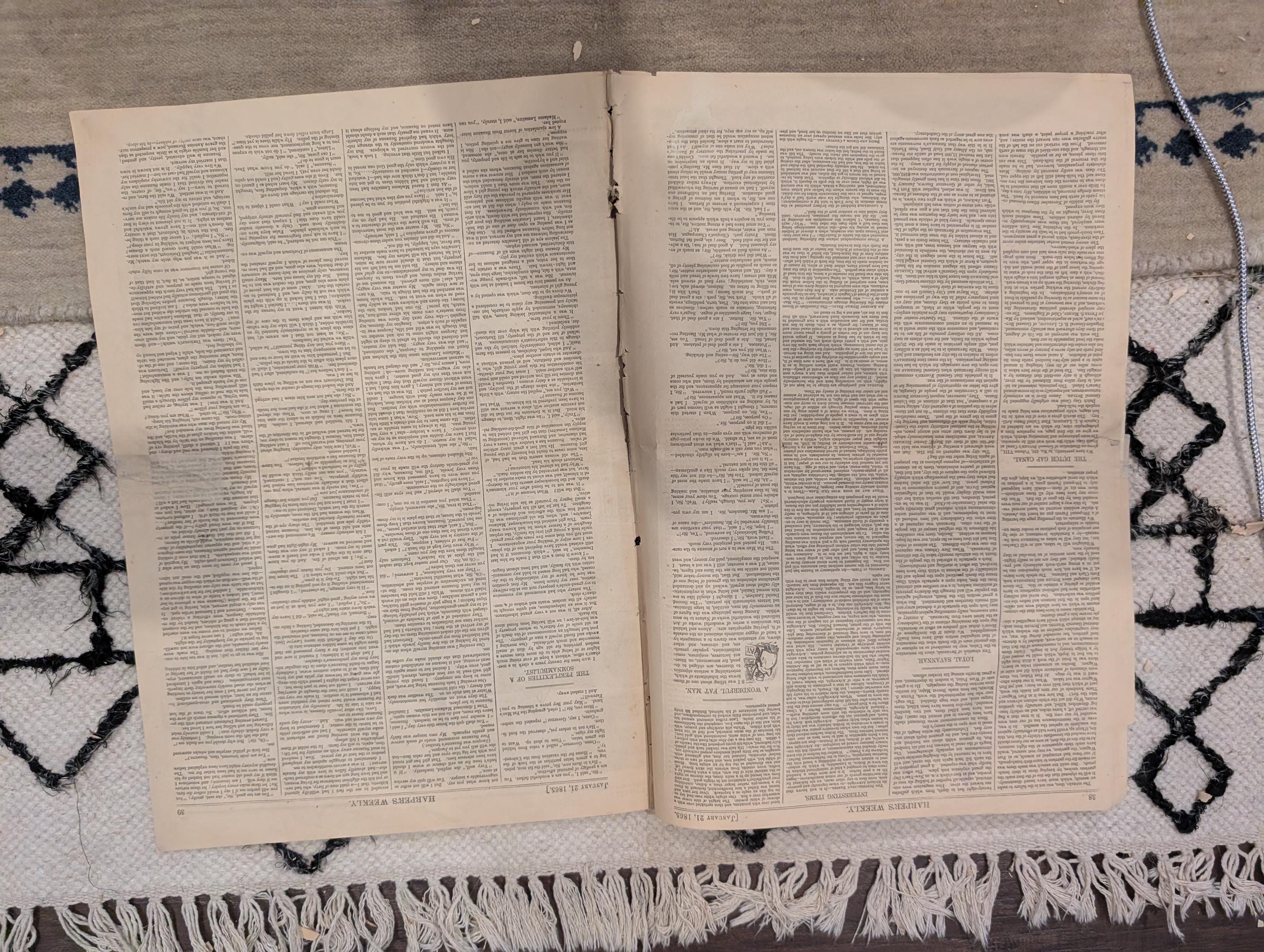 1865 Savannah Union Occupation Harper's Weekly Jan 21 Dutch Gap Canal