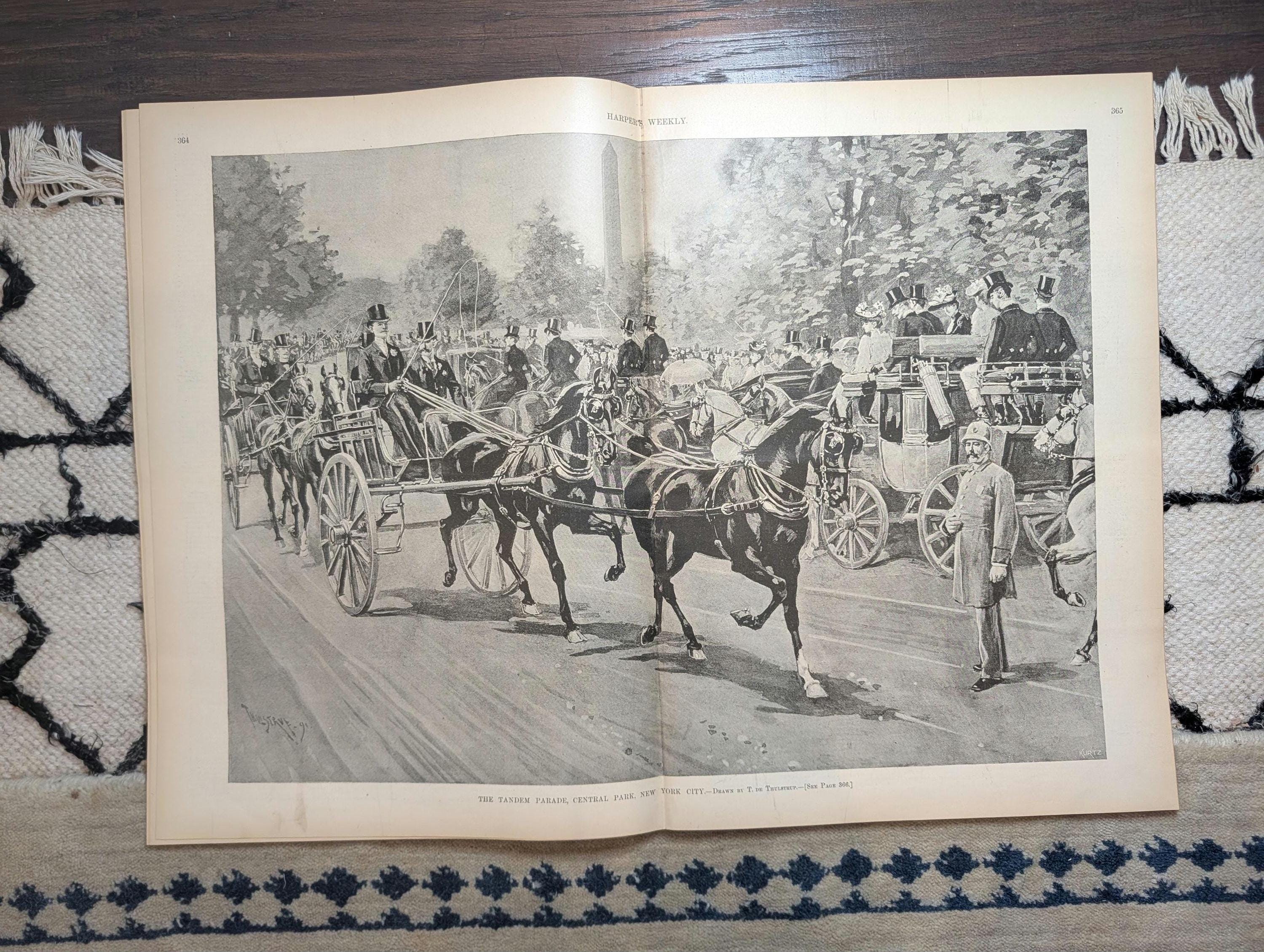 1891 Tchaikovsky Portrait, Methodist Bishops, Tandem Parade Central Park  May 16