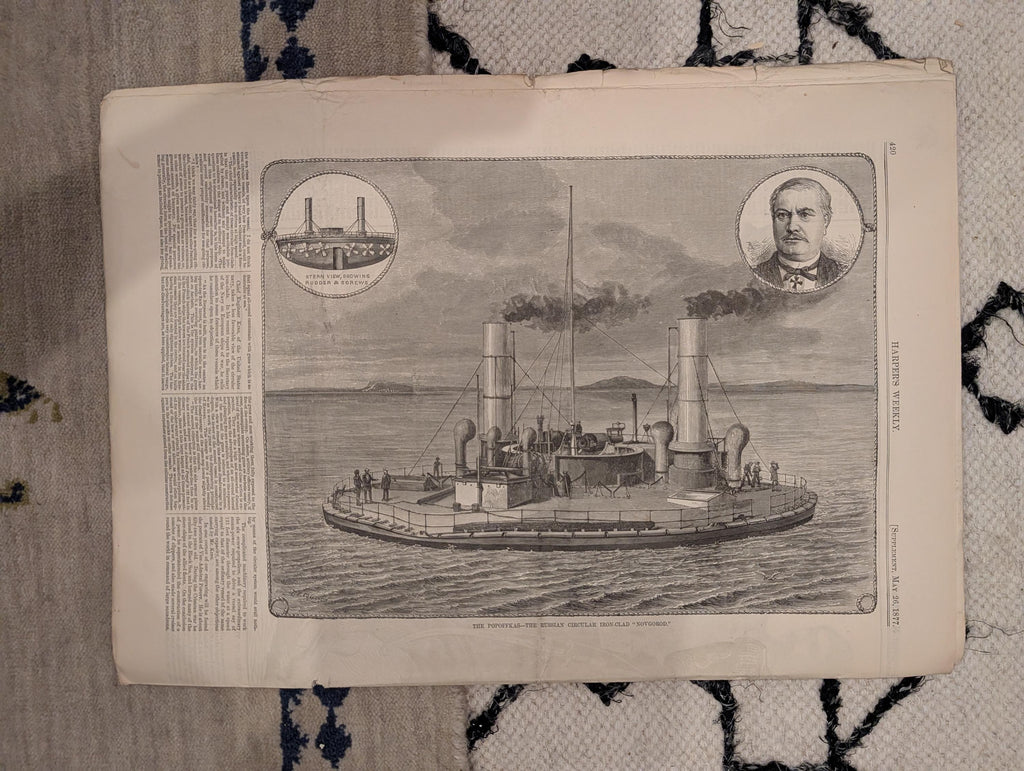 1877 Westminster Dog Show, Nast Czar War, Circular Ironclad, Barnum — May 26