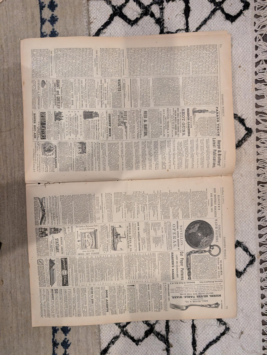 1872 Tammany Hall Nast Harper's Weekly Oct 05 Suez Canal Ocean Travel