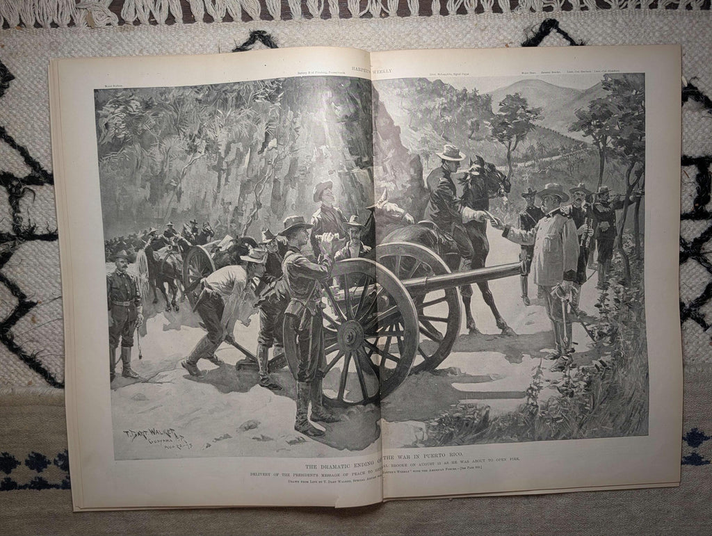 1898 Colonel Theodore Roosevelt Front Page Photo, Puerto Rico End, Golf — Sep 24