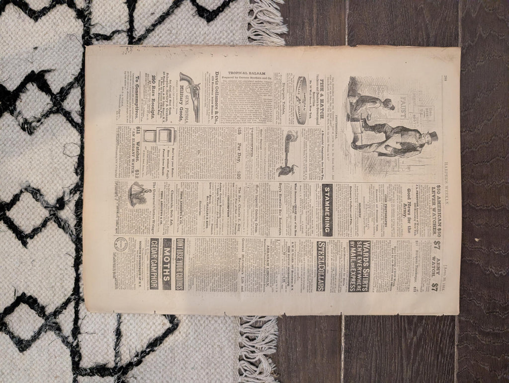1864 Fort Pillow Massacre Harper's Weekly April 30 Thomas Nast Georgia
