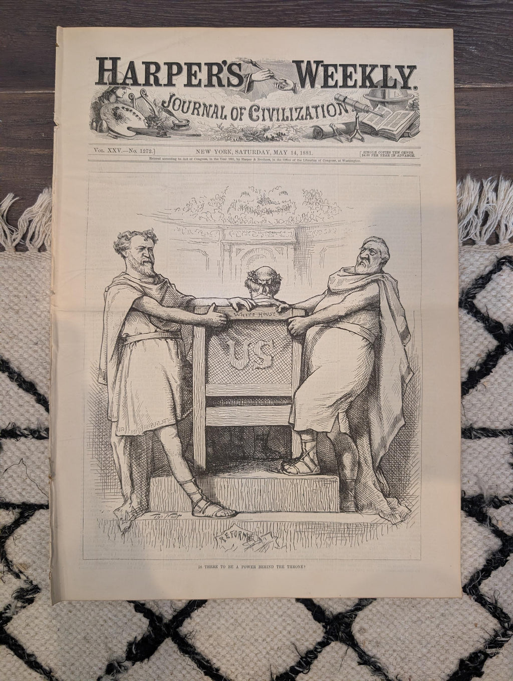 1881 Princeton Baseball Nine, Nast Double, Coaching Club, Cornell Crew — May 14