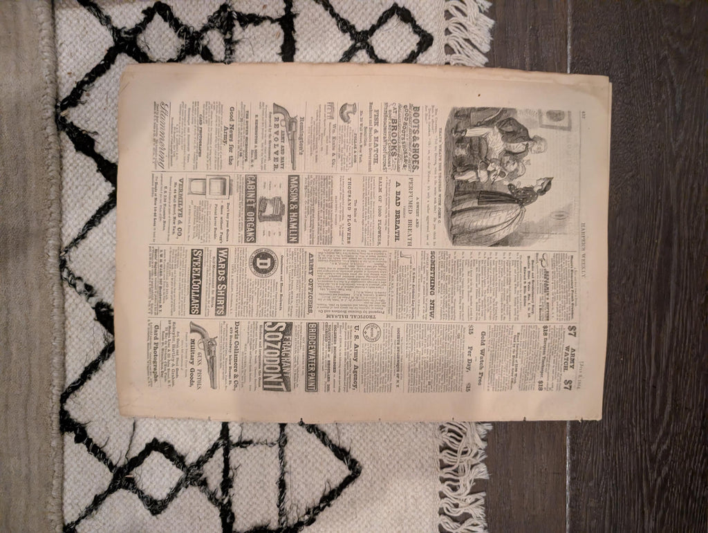 1864 Robert E. Lee Portrait Harper's Weekly July 02 Escaped Slave
