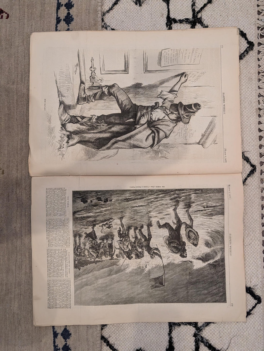 1877 Southern California Sports, Nast Cartoons, Constantinople — Mar 3