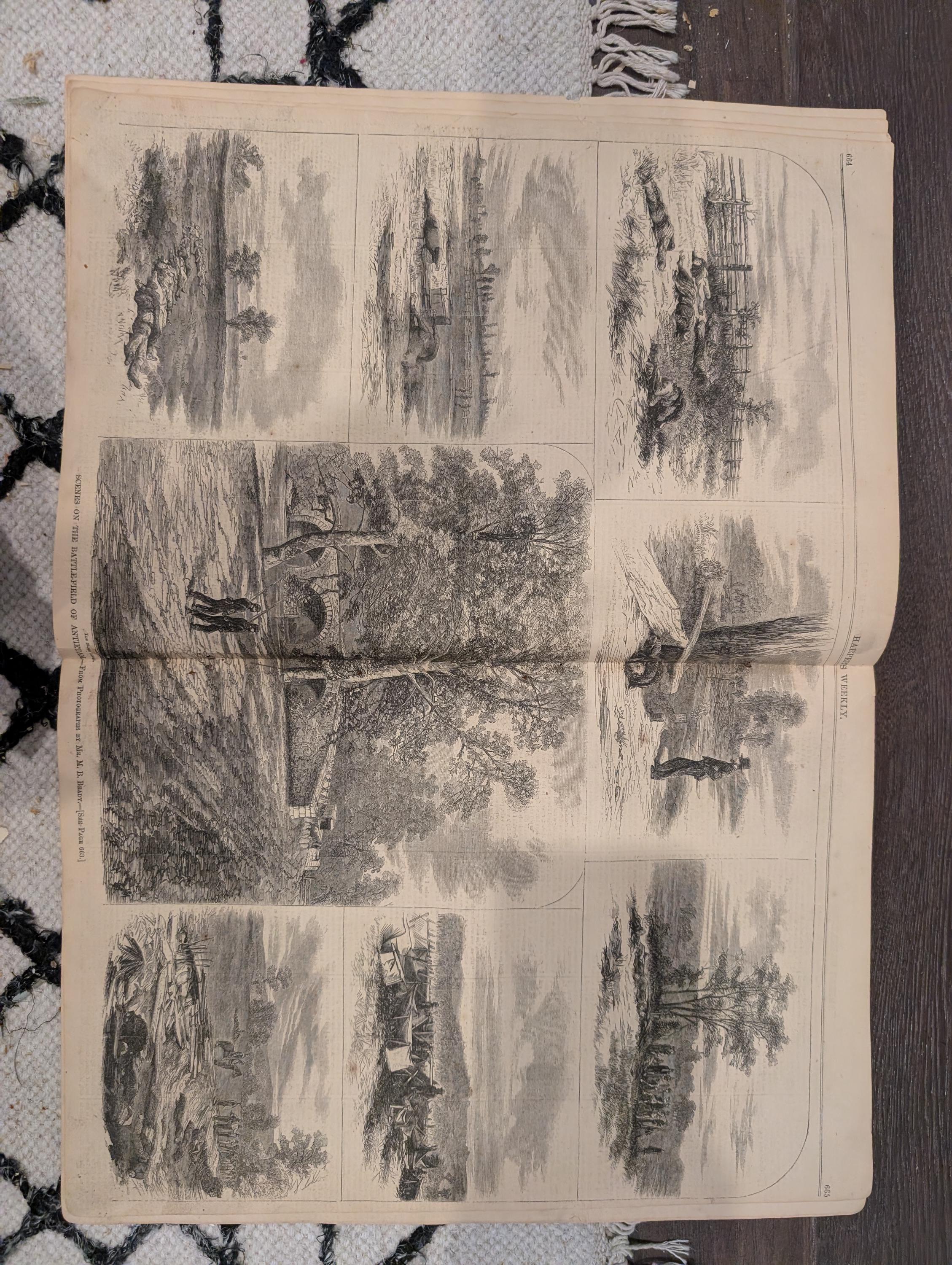 Harper’s Weekly – October 18, 1862 – Aftermath of Antietam • Franz Sigel Cover • Louisville & Tennessee Views • Prize Fleet
