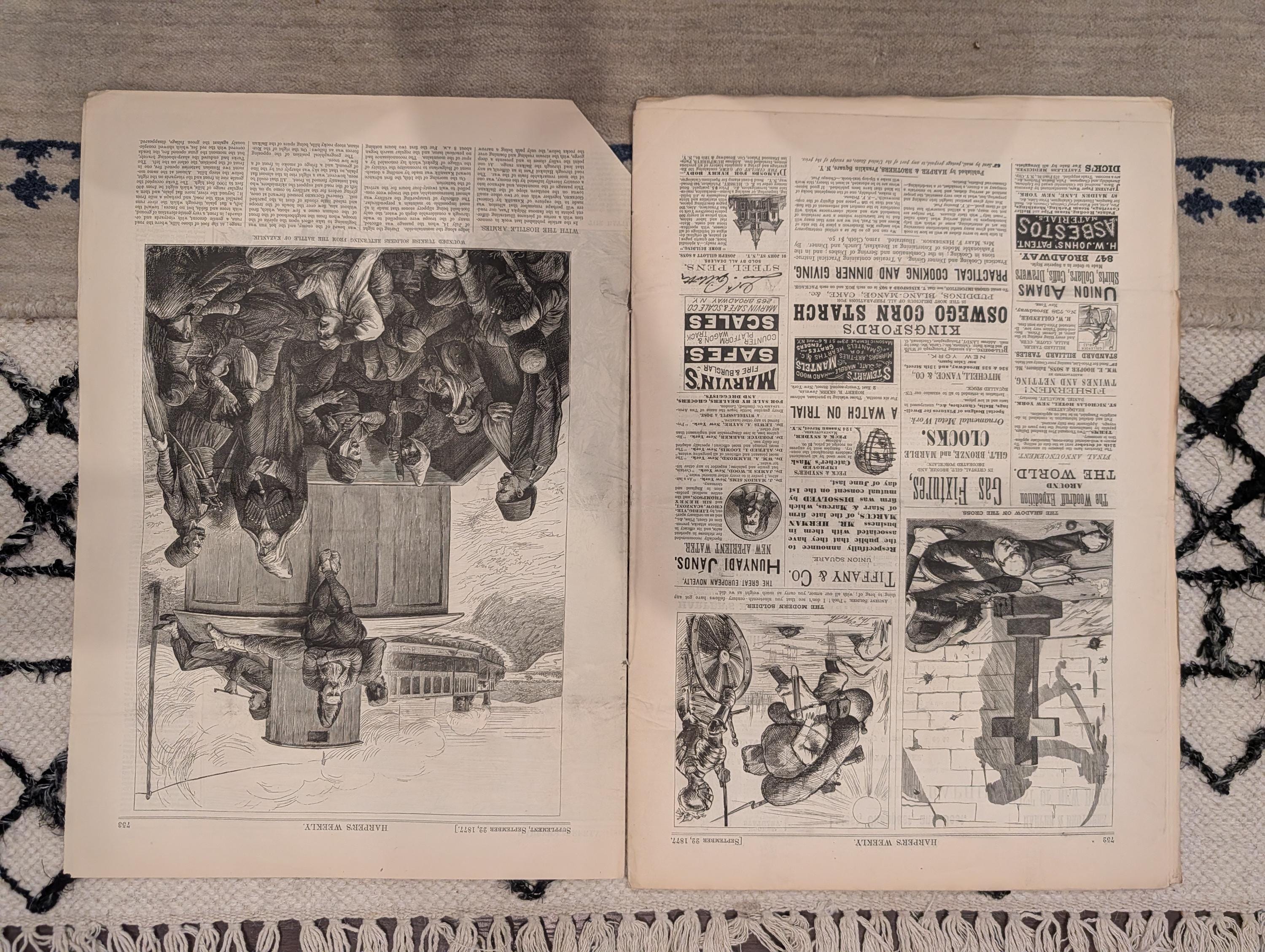 1877 John Brown Monument Kansas, Creedmoor Match, Battle of Plevna — Sep 22