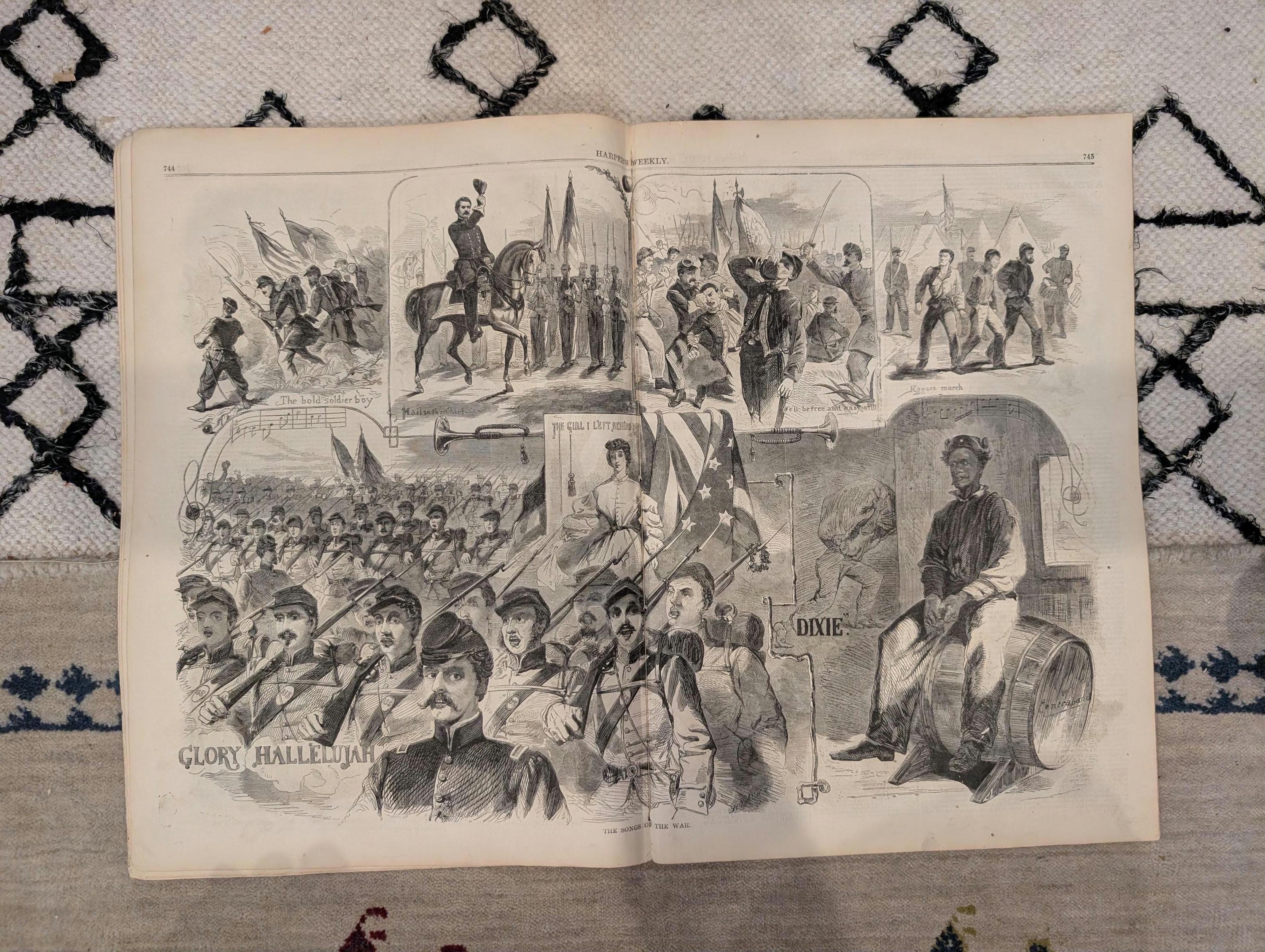 1861 Winslow Homer Songs of War Harper's Weekly Nov 23 Jim Lane Missouri