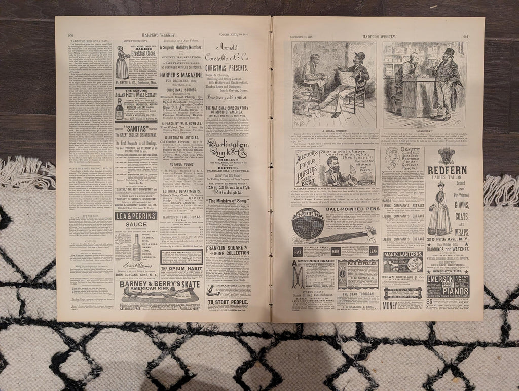 Harper’s Weekly – December 10, 1887 – Electric Subways • Atlantic Storm • Yale Football Supplement Included