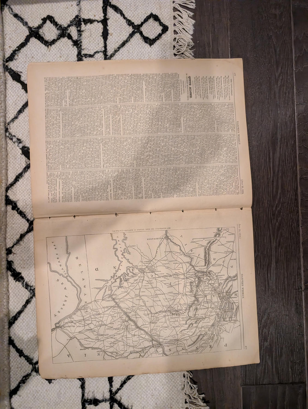 1864 Sinking of the Alabama Harper's Weekly July 23 Petersburg & Sherman