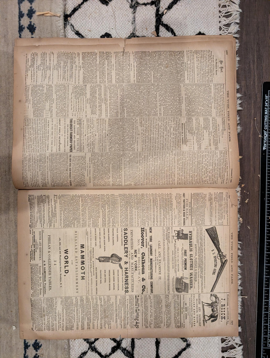 1869 Turf Field and Farm — Baseball Convention, English Derby, Chess, Horse Racing, Dec 17