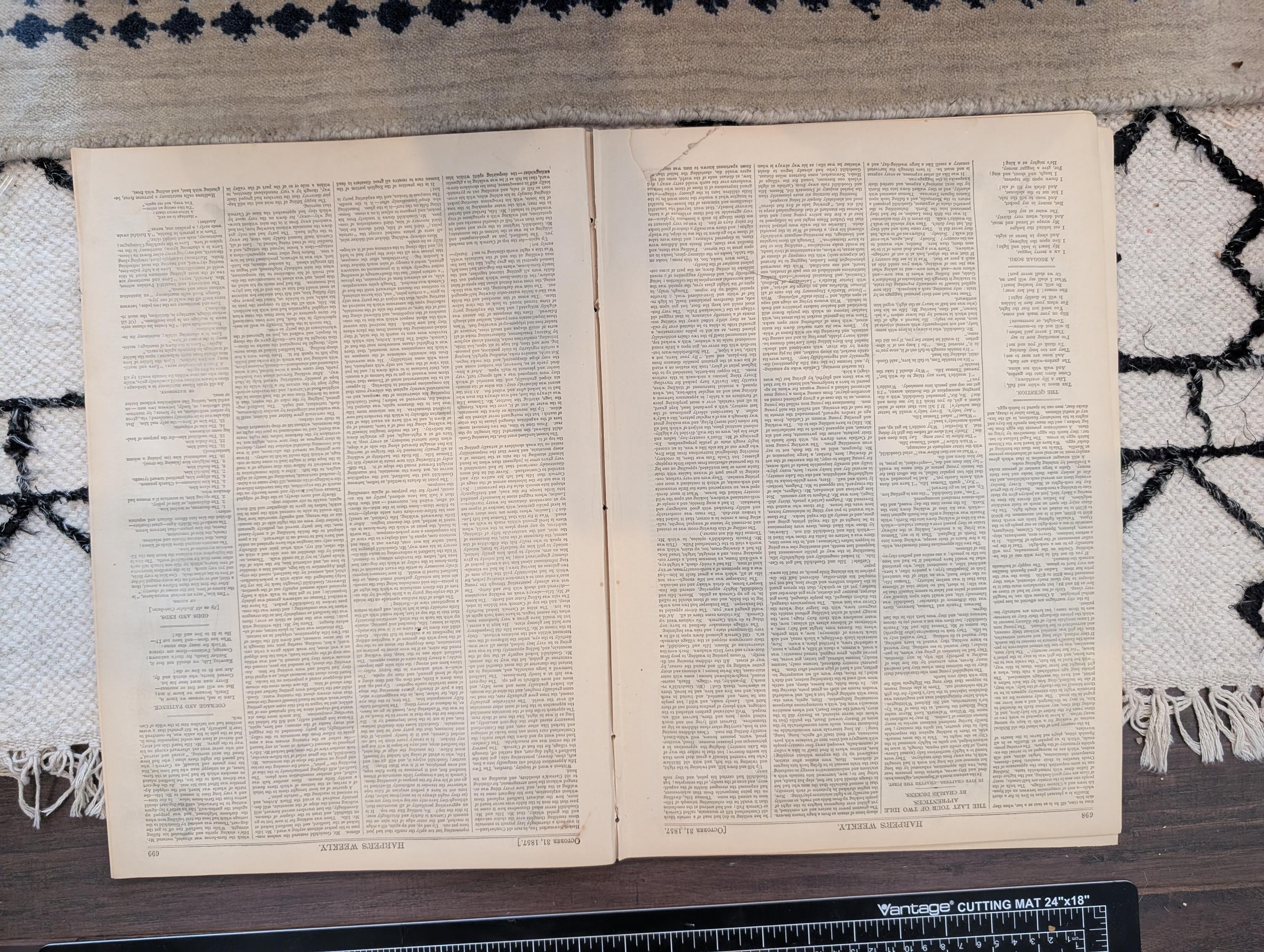1857 Charles Dickens Harper's Weekly October 31 Panic of 1857 Wall Street