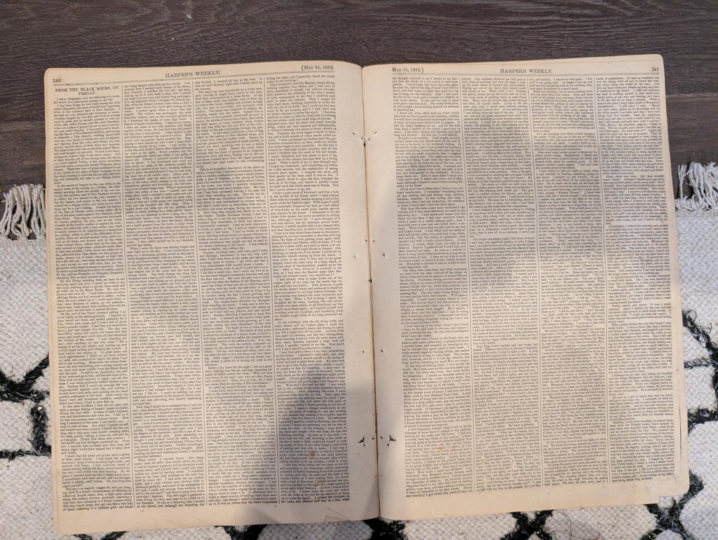 Harper’s Weekly – May 31, 1862 – Balloon View of Fort Darling • Richmond Panoramic Centerfold • Naval Battles on the Mississippi