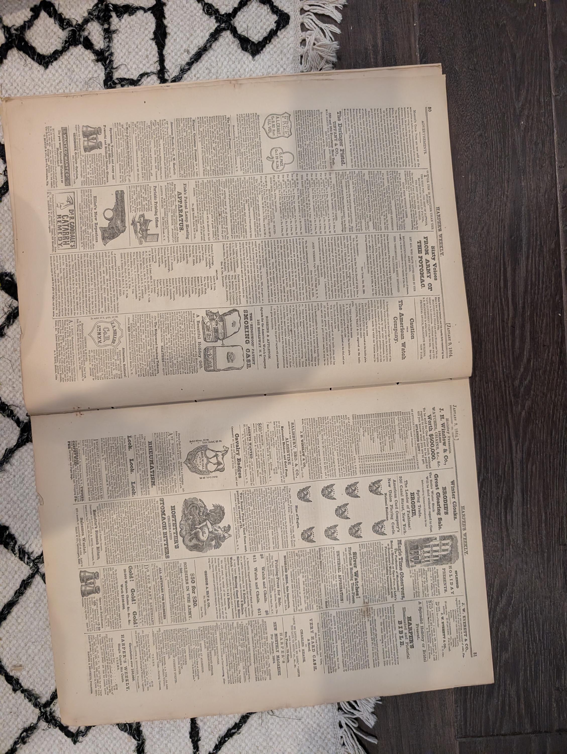 Harper's Weekly 1864 Battle of Ringgold Jan 09 Fort Sanders Longstreet