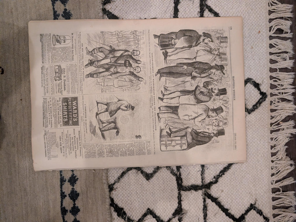 1861 Lincoln Inauguration Winslow Homer Harper's Weekly March 16 Norfolk Navy Yard