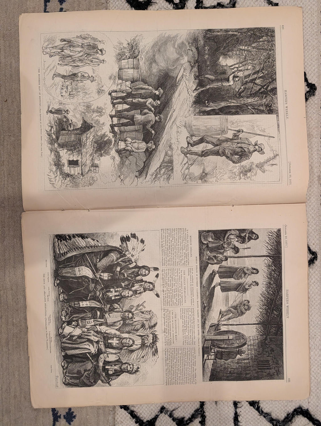 1877 Red Cloud Sioux Delegation, Moonshine Kentucky, China Famine — Oct 20