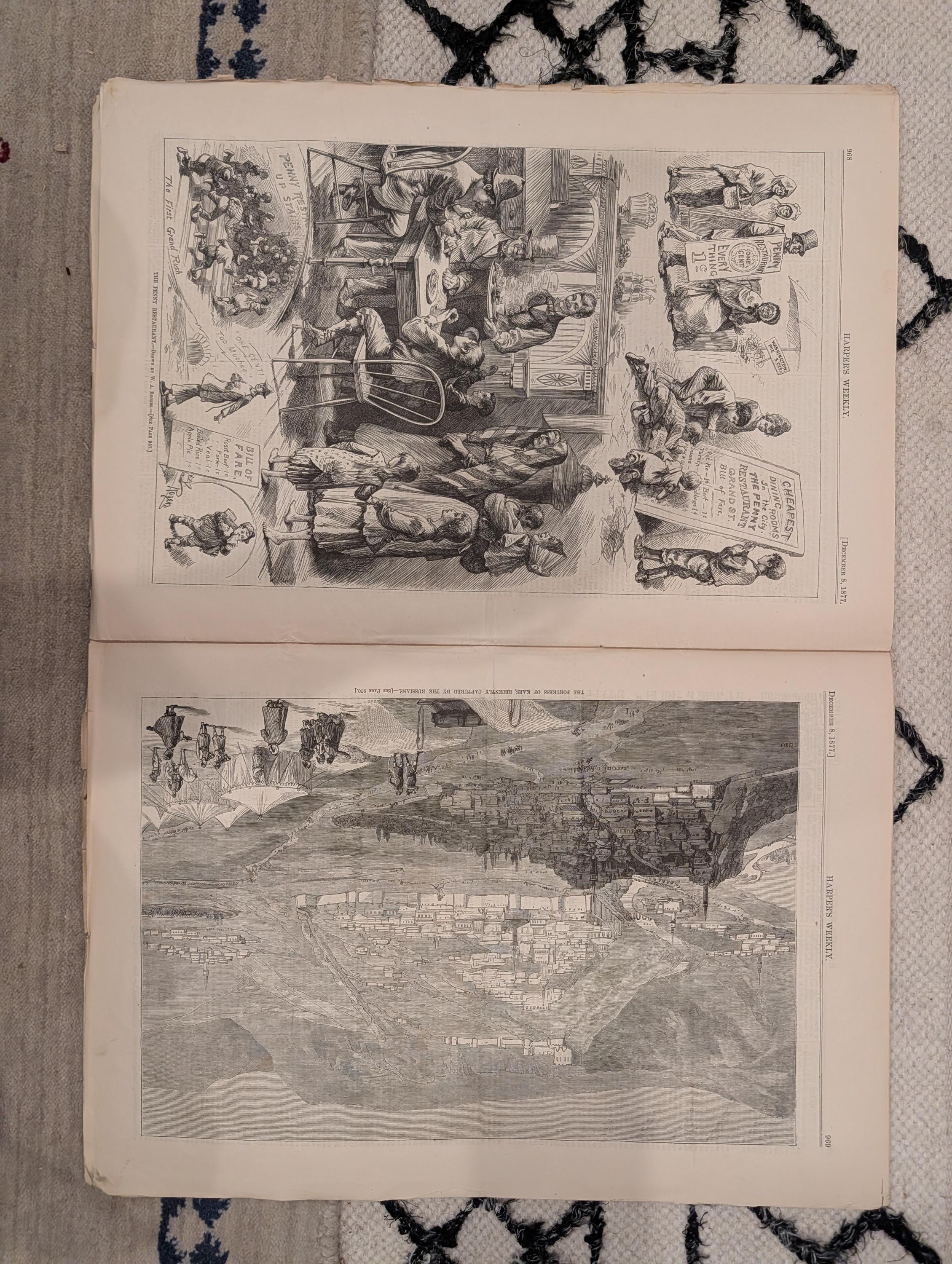 1877 Sitting Bull & U.S. Commission, Kars Fortress, Nast — Dec 8