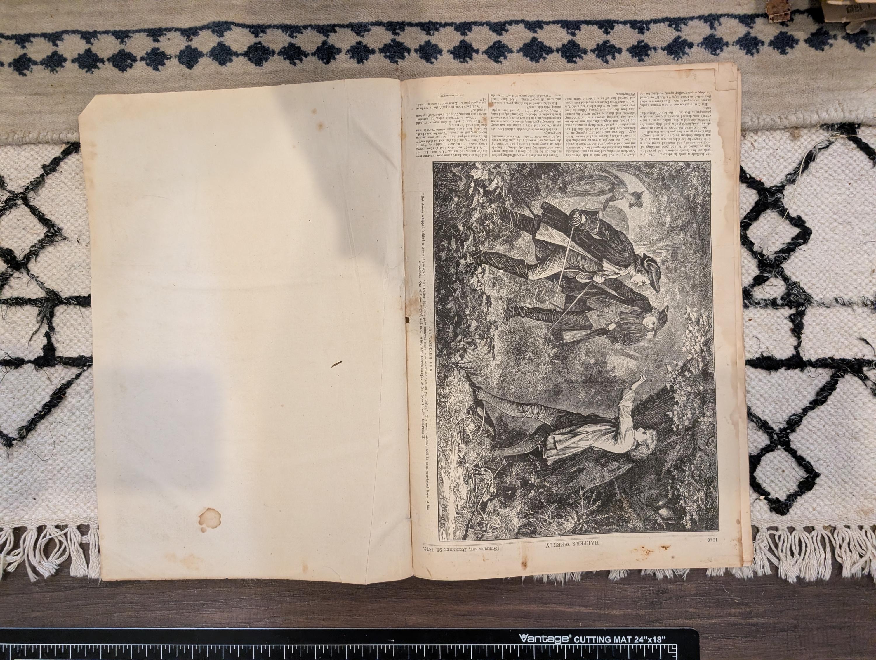 1872 Christmas Morning Nast Harper's Weekly Dec 28 Virginia Sketch