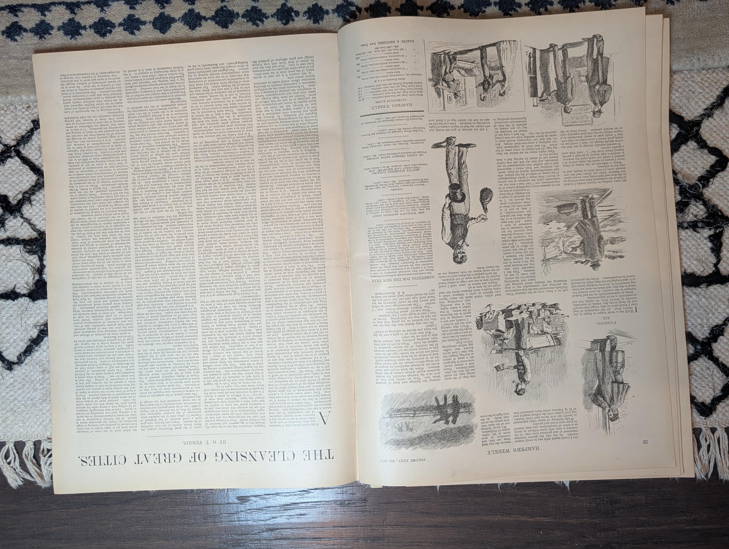 1891 Remington "The Last Stand" Double-Page Centerfold — Buffalo Bill — Jan 10