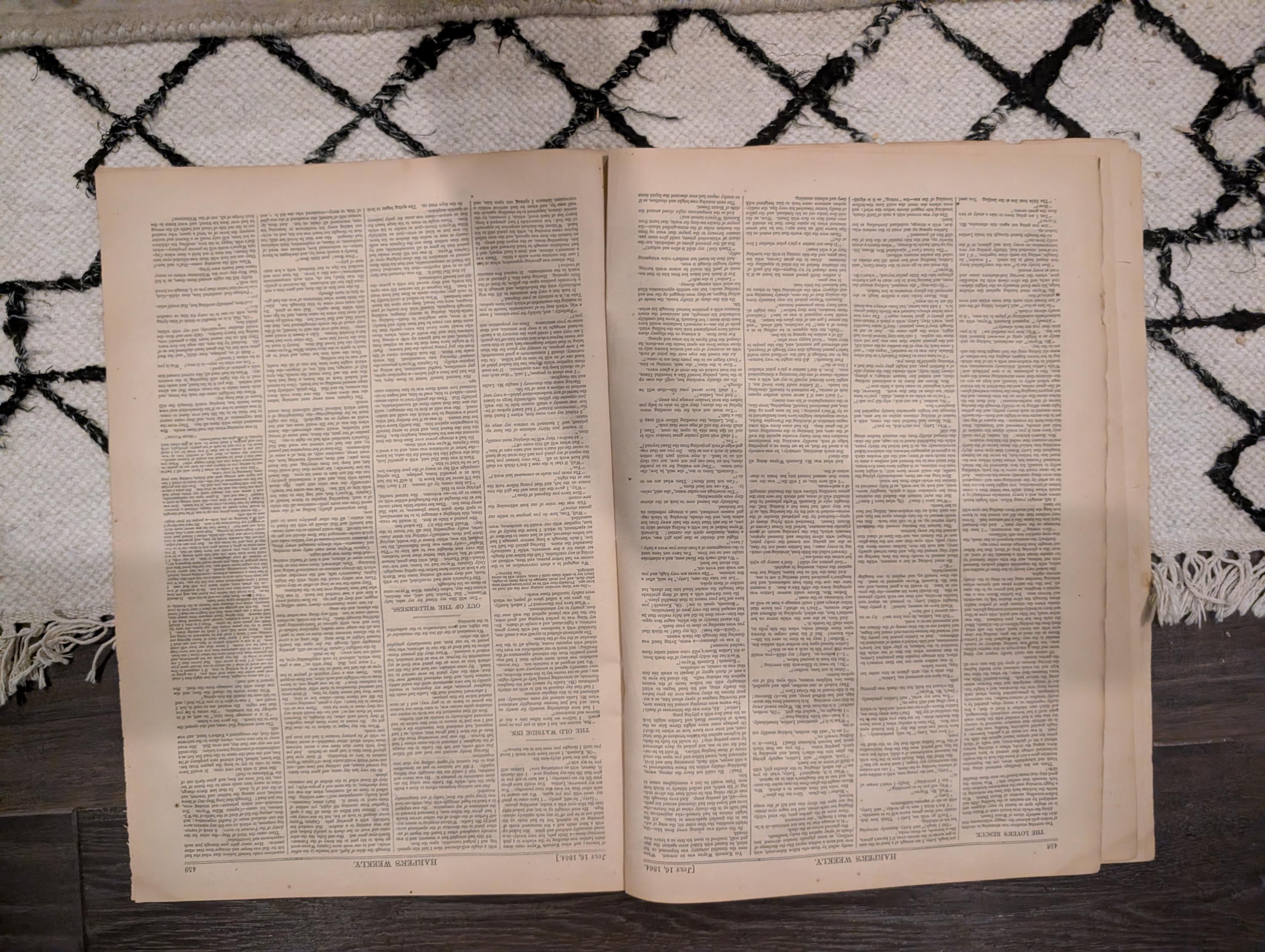 1864 Grant at Headquarters Harper's Weekly July 16 Thomas Nast Our Flag