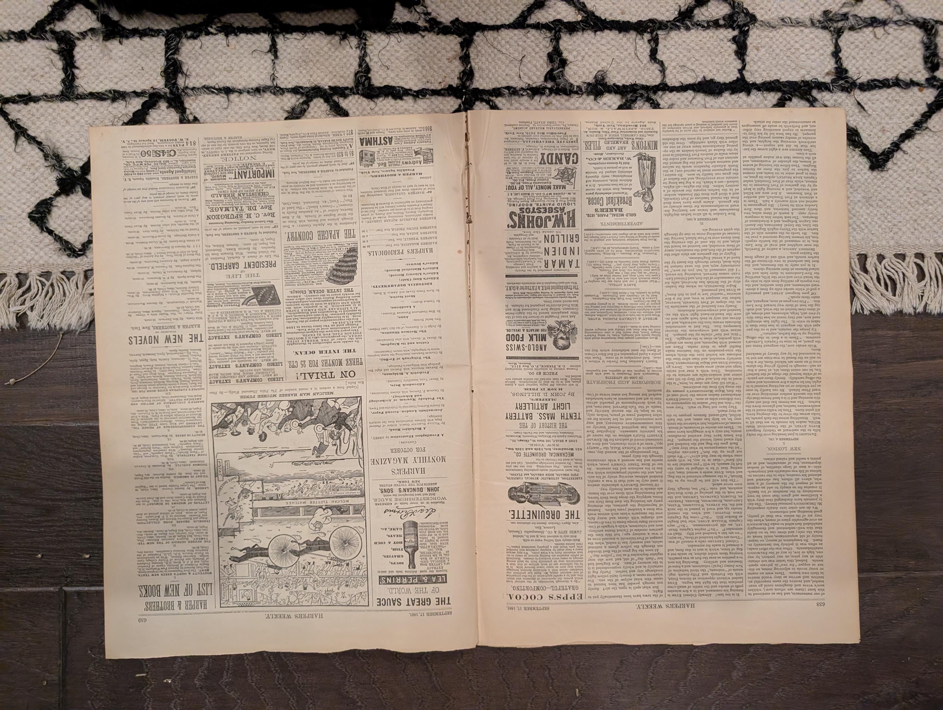 1881 Nast "God Save the President," Garfield's Final Journey, Elberon — Sep 17