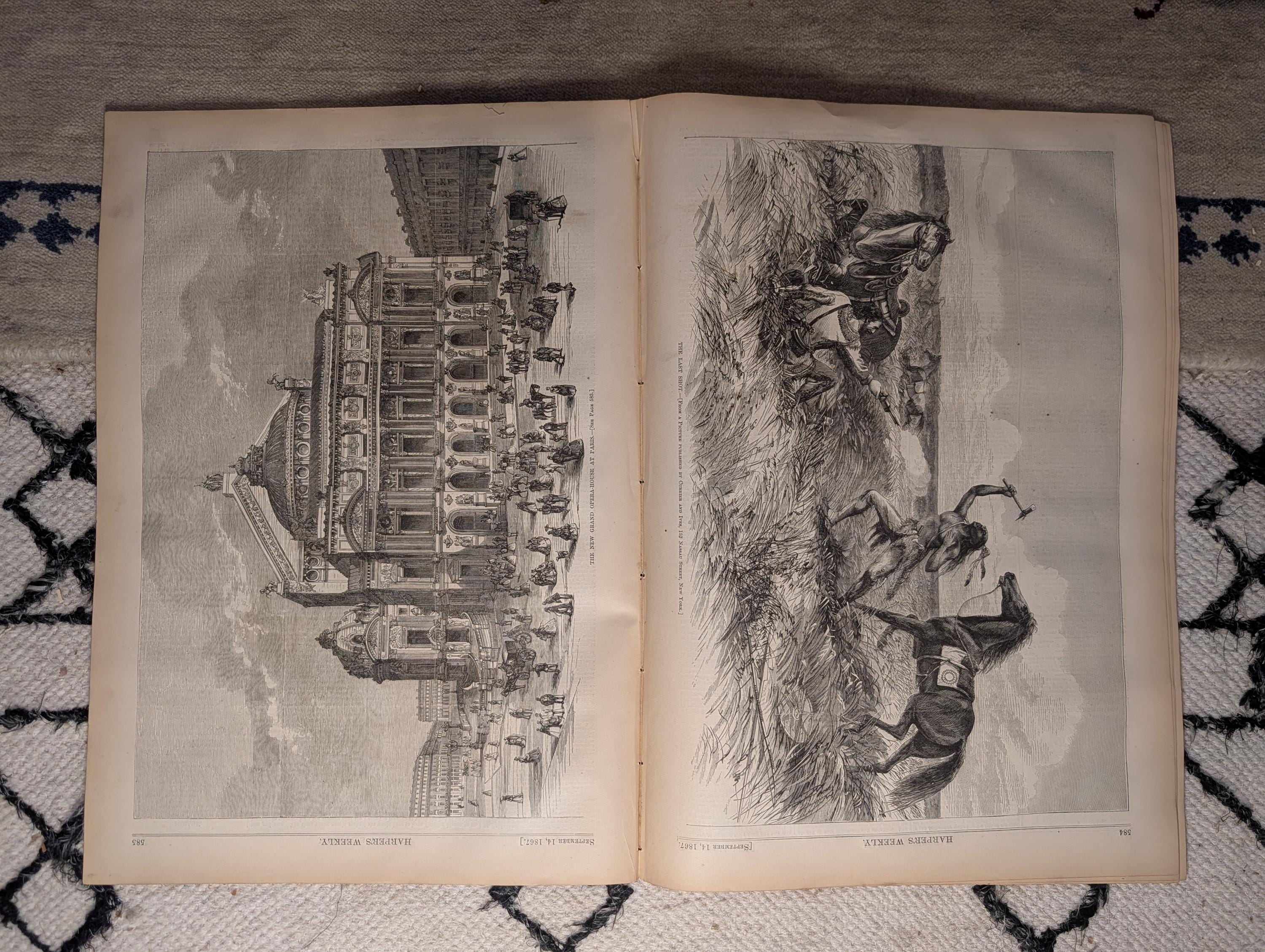 1867 Whipping of Black Girl in NC, Sheridan's Ride, Indian Battle — Sep 14