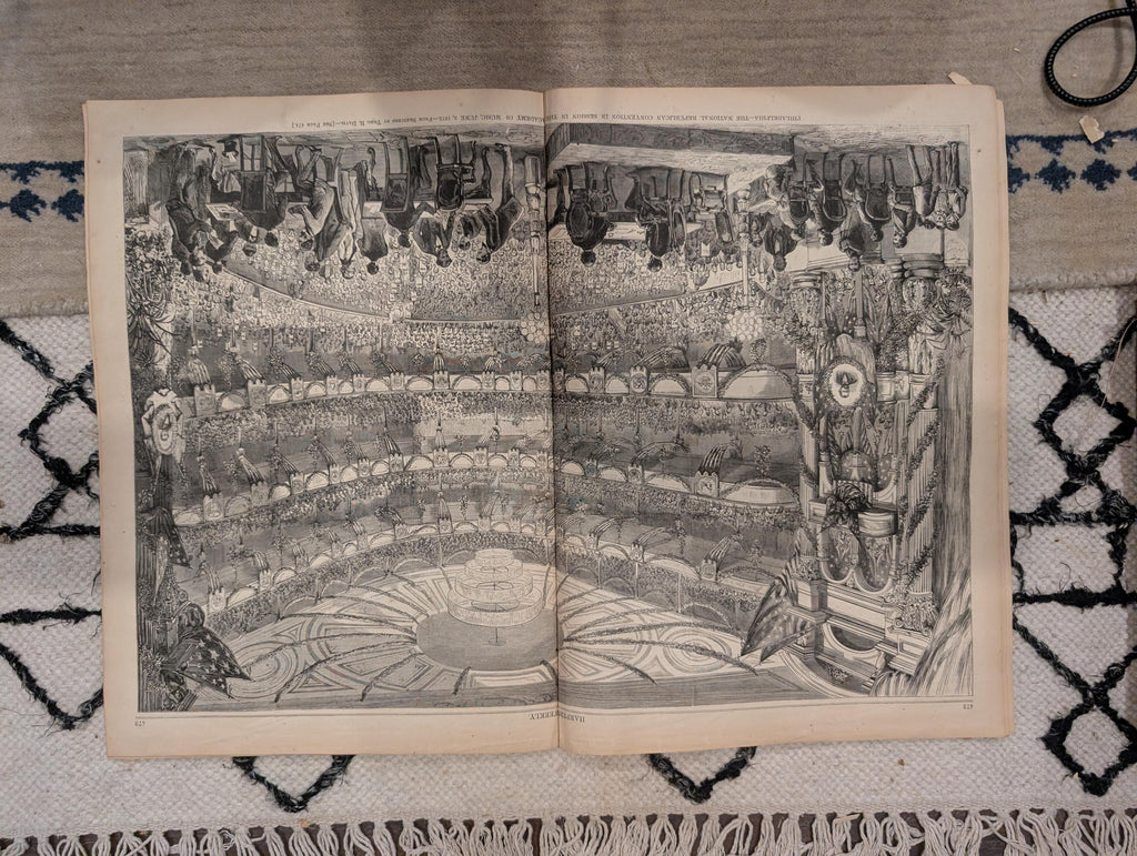1872 Republican Convention Philadelphia Harper's Weekly June 15 Broad St Nast