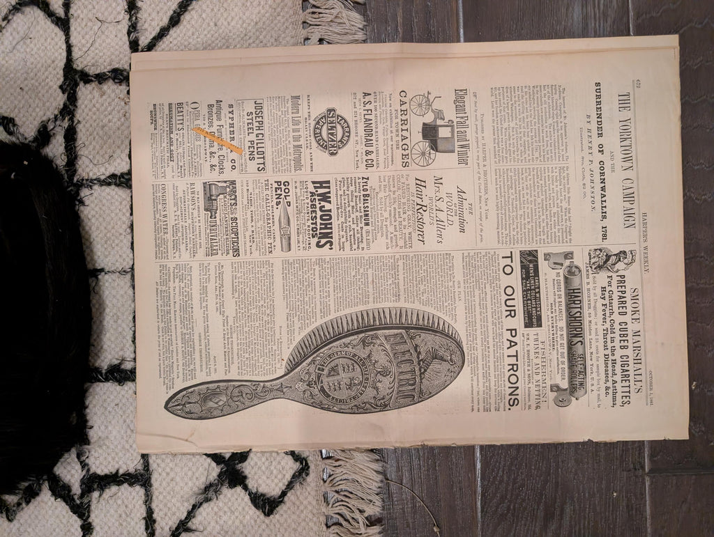 1881 Nast Weeping Liberty, Garfield Death Bed, Arthur Takes Oath, Mother — Oct 1